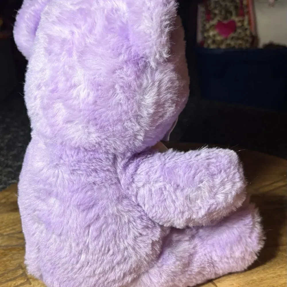 Purple Plush Bear Lavender Lilac Teddy Bear XO Heart Hug Fun Plush Toy EPC Stuff